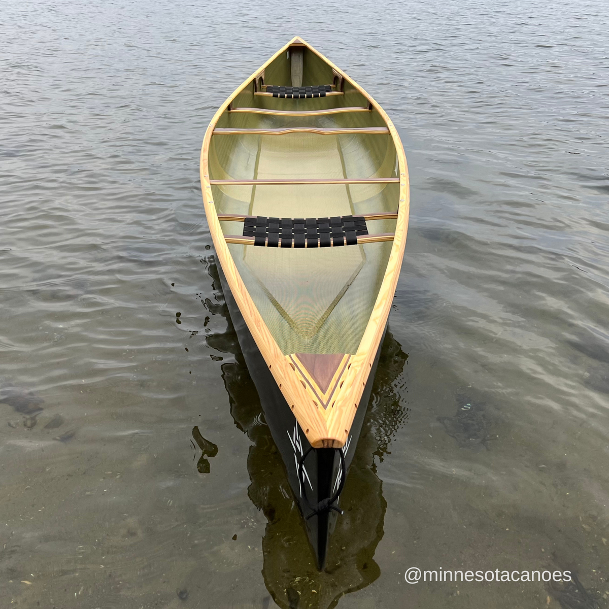 NORTHWIND 17 (17' 6") BlackLite w/Wood Trim Tandem Northstar Canoe