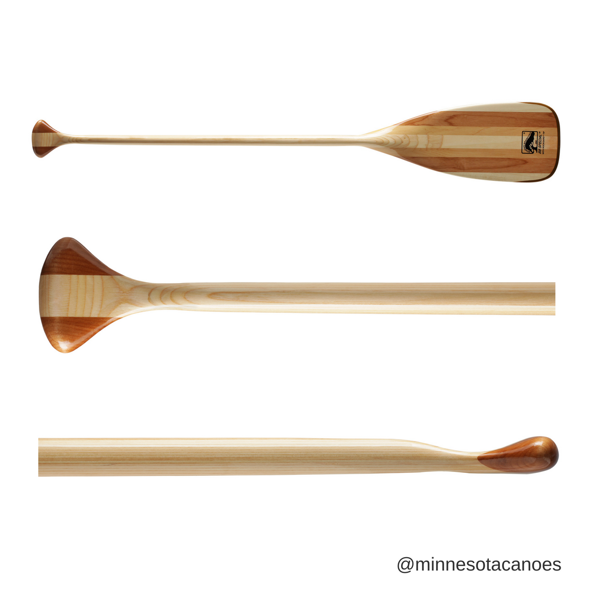 Wooden Bent Shaft Canoe Paddle (Bending Branches BB Special)