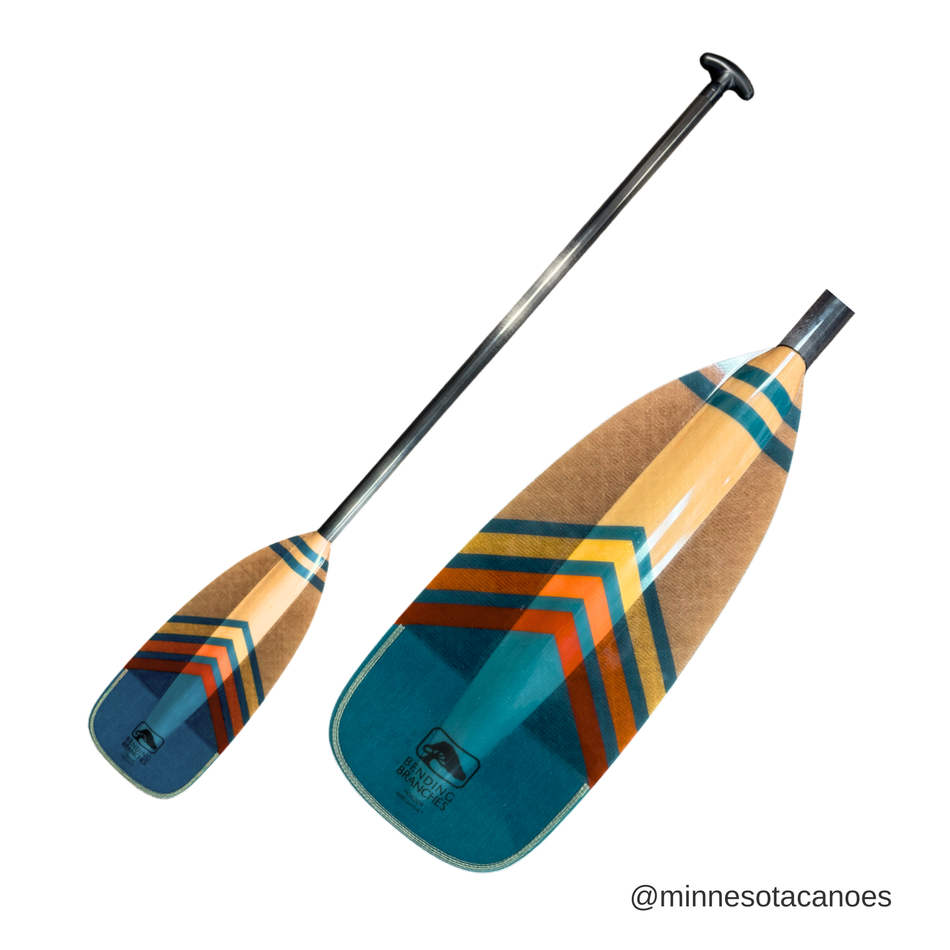 HORIZON Carbon and Fiberglass Straight Shaft Bending Branches Canoe Paddle