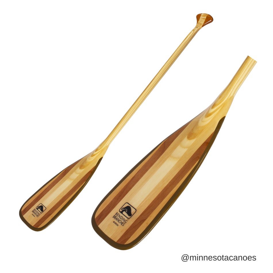 BB OUTFITTER 11 Wooden Bent Shaft Bending Branches Canoe Paddle