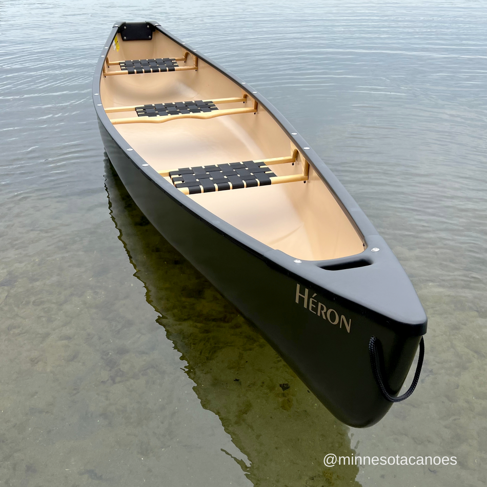 HERON (14' 6") T-Formex Olive Square Stern Tandem Esquif Canoe with 3 Seats