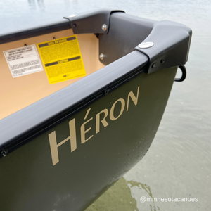 HERON (14' 6") T-Formex Olive Square Stern Tandem Esquif Canoe with 3 Seats