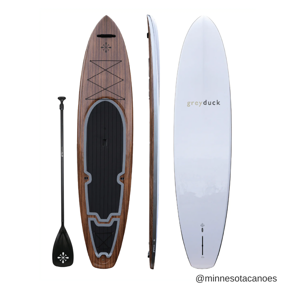 Coast Hybrid Dark Wood 12' 0" Grey Duck Paddle Board