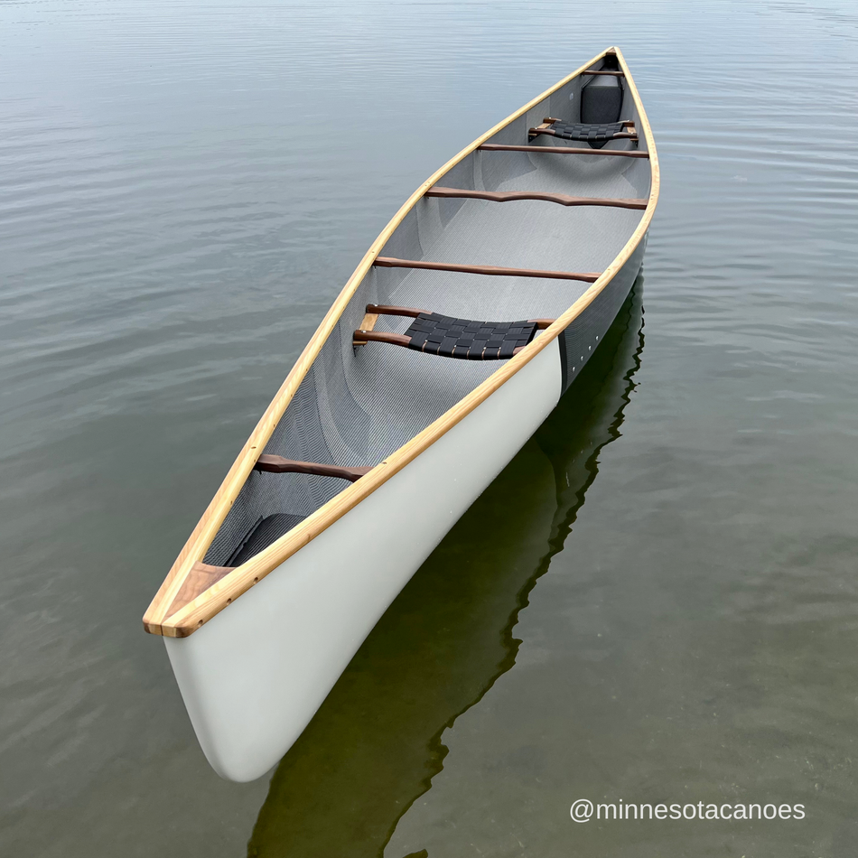 VISION17 (17' 9") Legacy Pro w/White Bow Dip and Walnut Standard-Link Trim Tandem Grey Duck Canoe