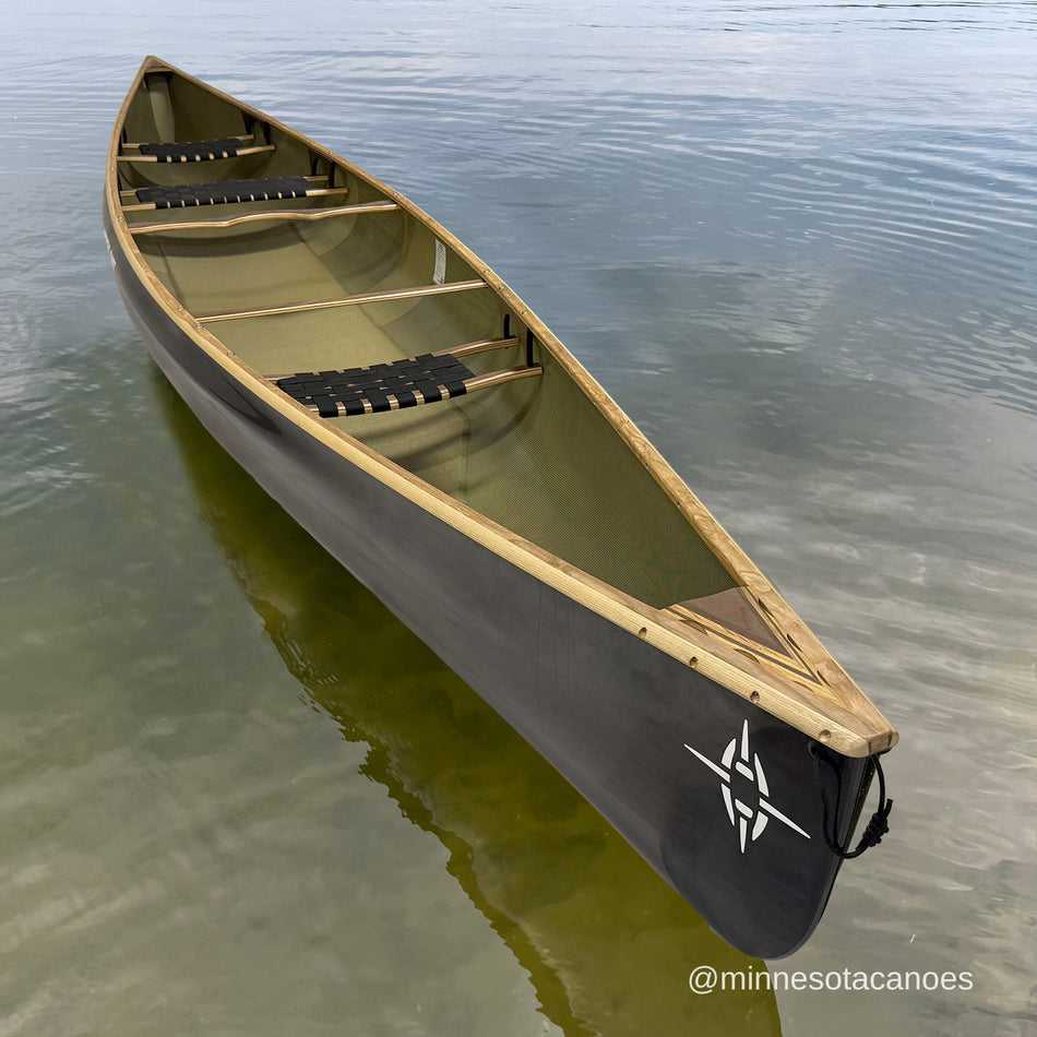 BOREAS (17' 9") BlackLite w/Wood Trim Tandem Northstar Canoe with 3 Seats