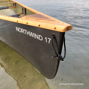 NORTHWIND 17 (17' 6") BlackLite w/Wood Trim Tandem Northstar Canoe with 3 Seats