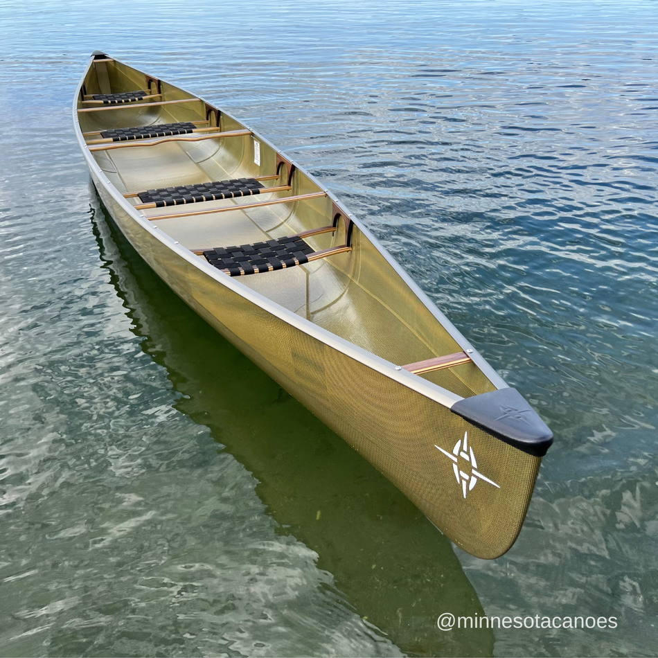 NORTHWIND 20 (20' 5") StarLite Upgraded Walnut Components Tandem Northstar Canoe with 4 Seats