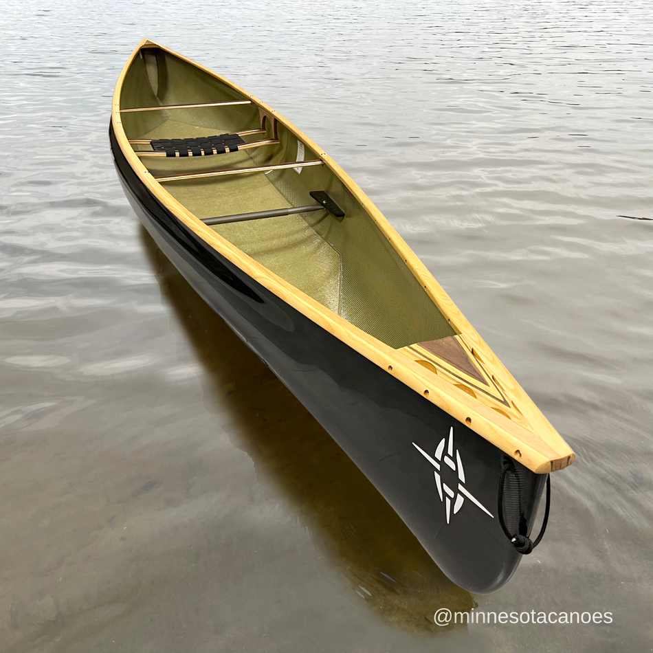 NORTHWIND SOLO (15' 6") BlackLite w/Wood Trim Solo Northstar Canoe