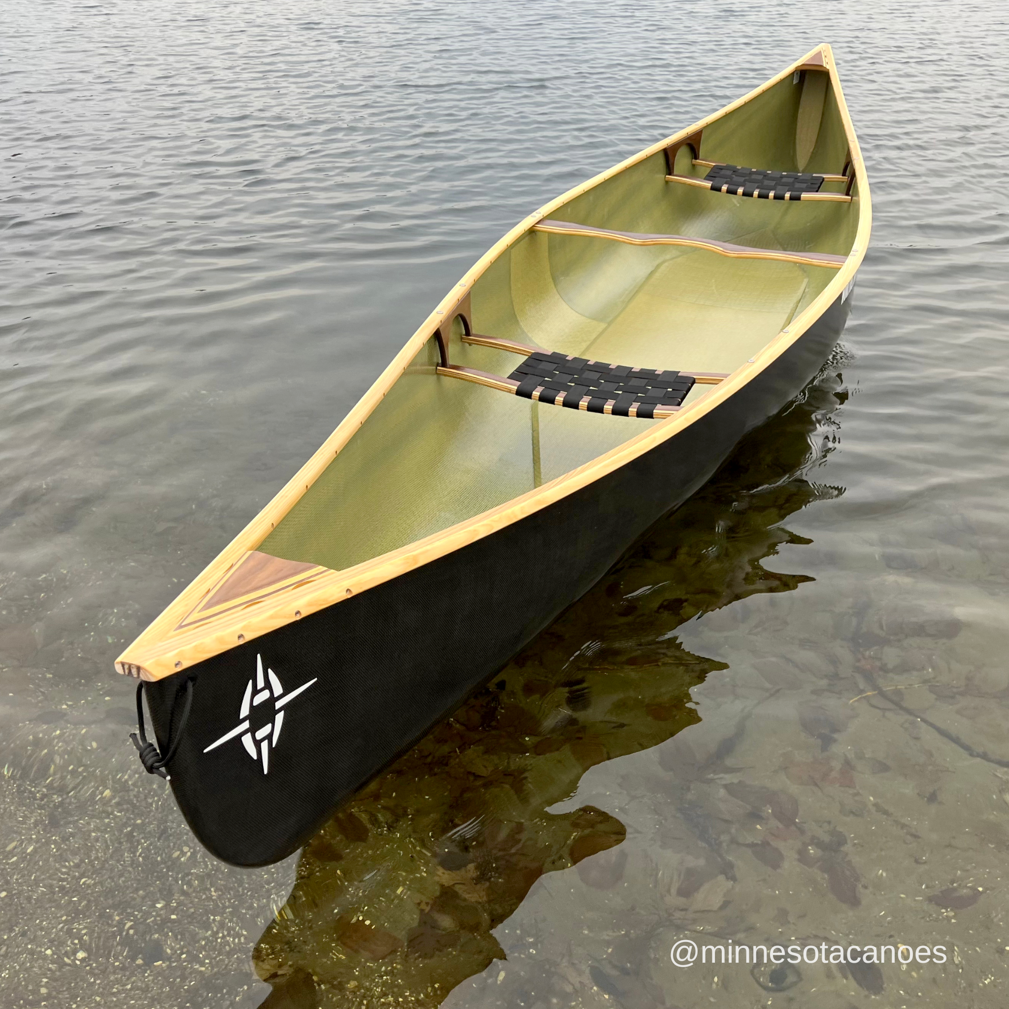 OPAL (14' 9") BlackLite w/Wood Trim Tandem Northstar Canoe