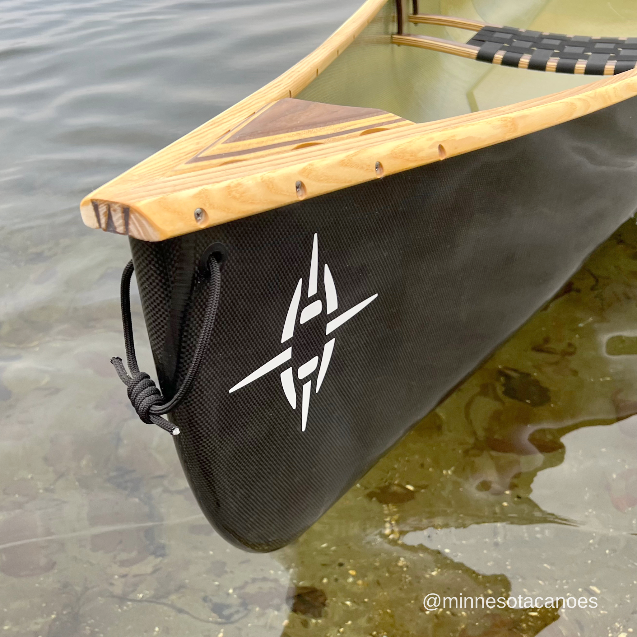 OPAL (14' 9") BlackLite w/Wood Trim Tandem Northstar Canoe