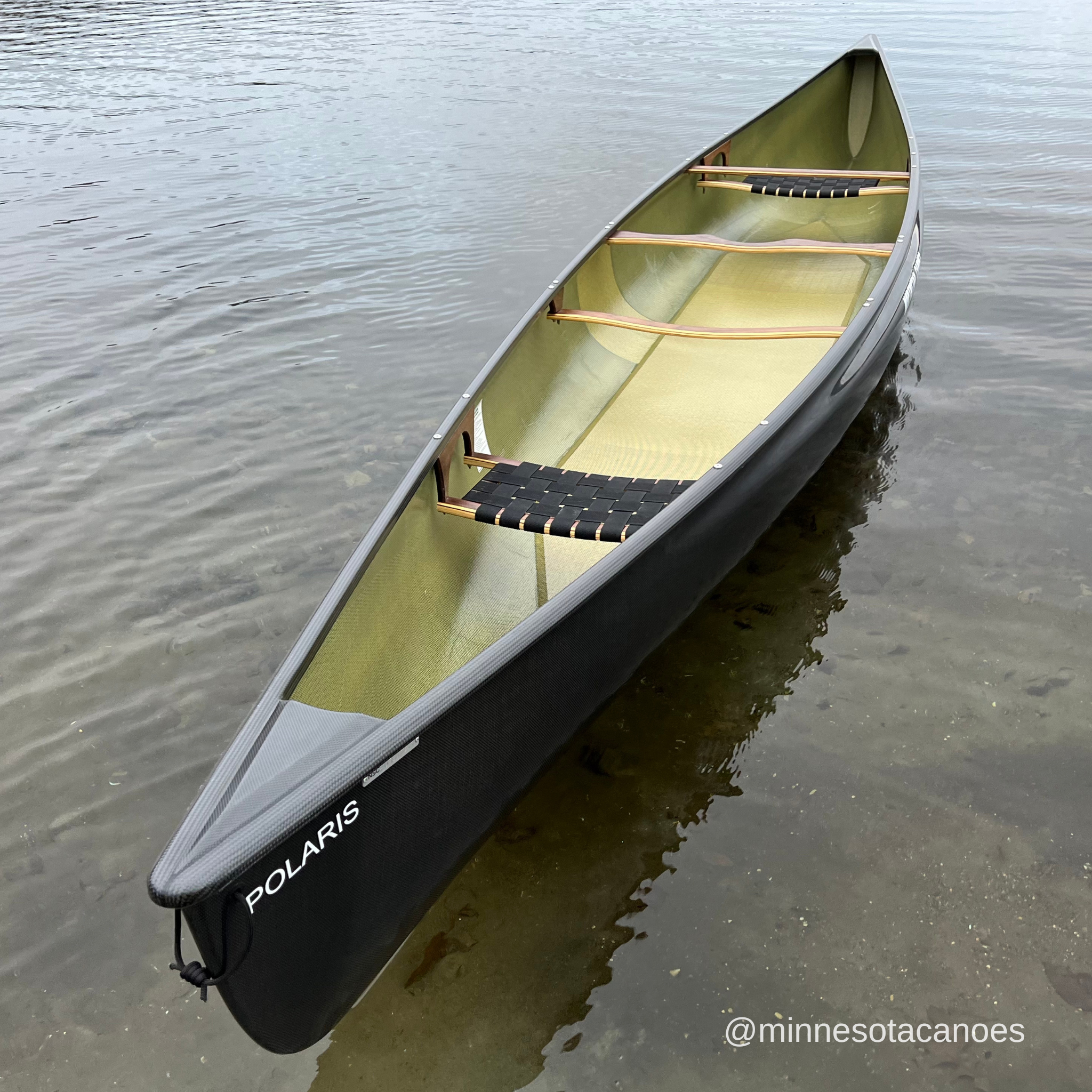 POLARIS (16' 9") BlackLite w/E6 Trim and Walnut Components Tandem Northstar Canoe