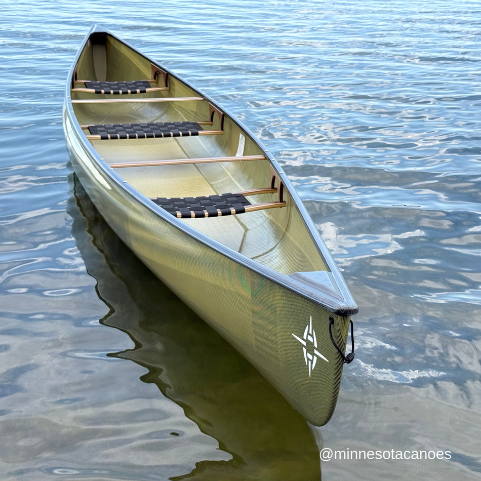 POLARIS (16' 9") StarLite w/E6 Trim and Walnut Components Tandem Northstar Canoe with 3 Seats