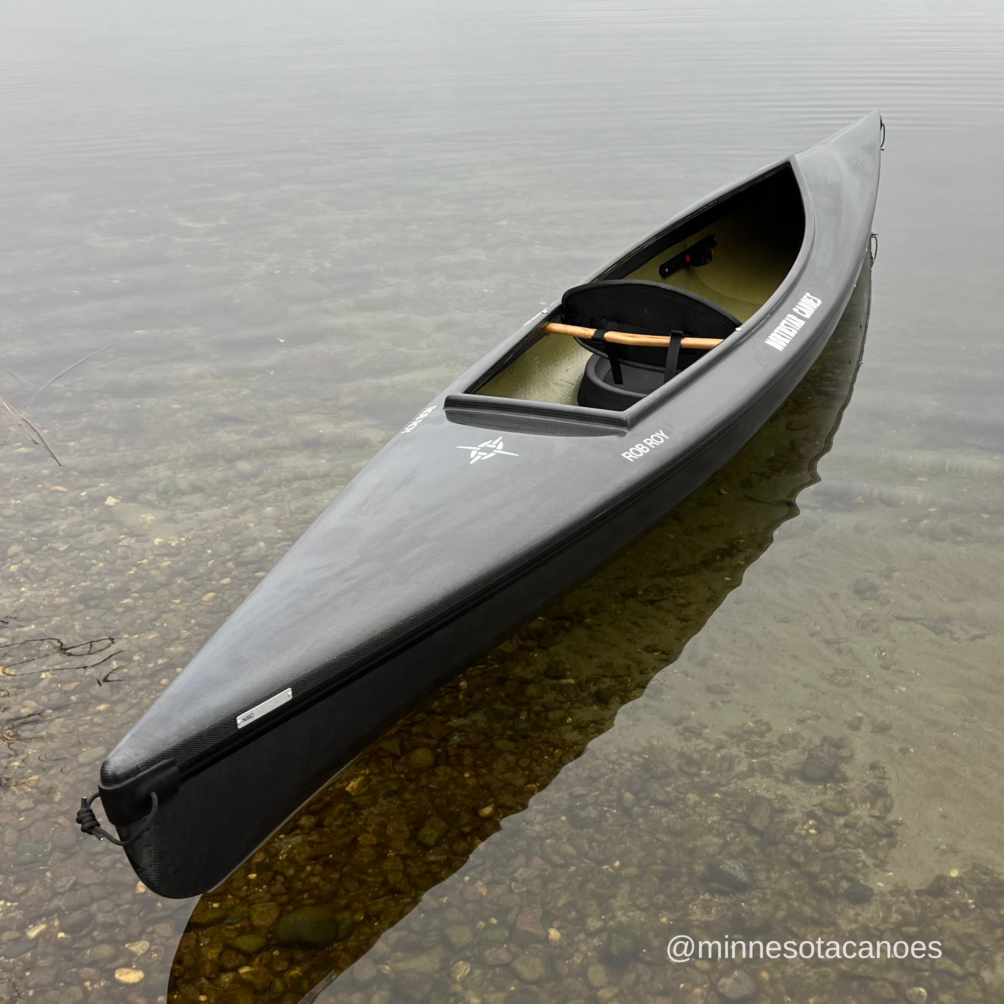 ROB ROY (15' 0") BlackLite w/E6 Trim Solo Northstar Canoe