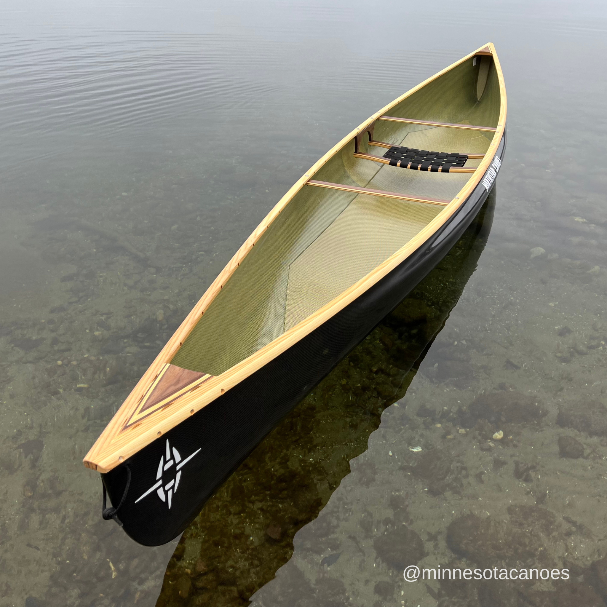 TRILLIUM (14' 6") BlackLite w/Wood Trim Solo Northstar Canoe
