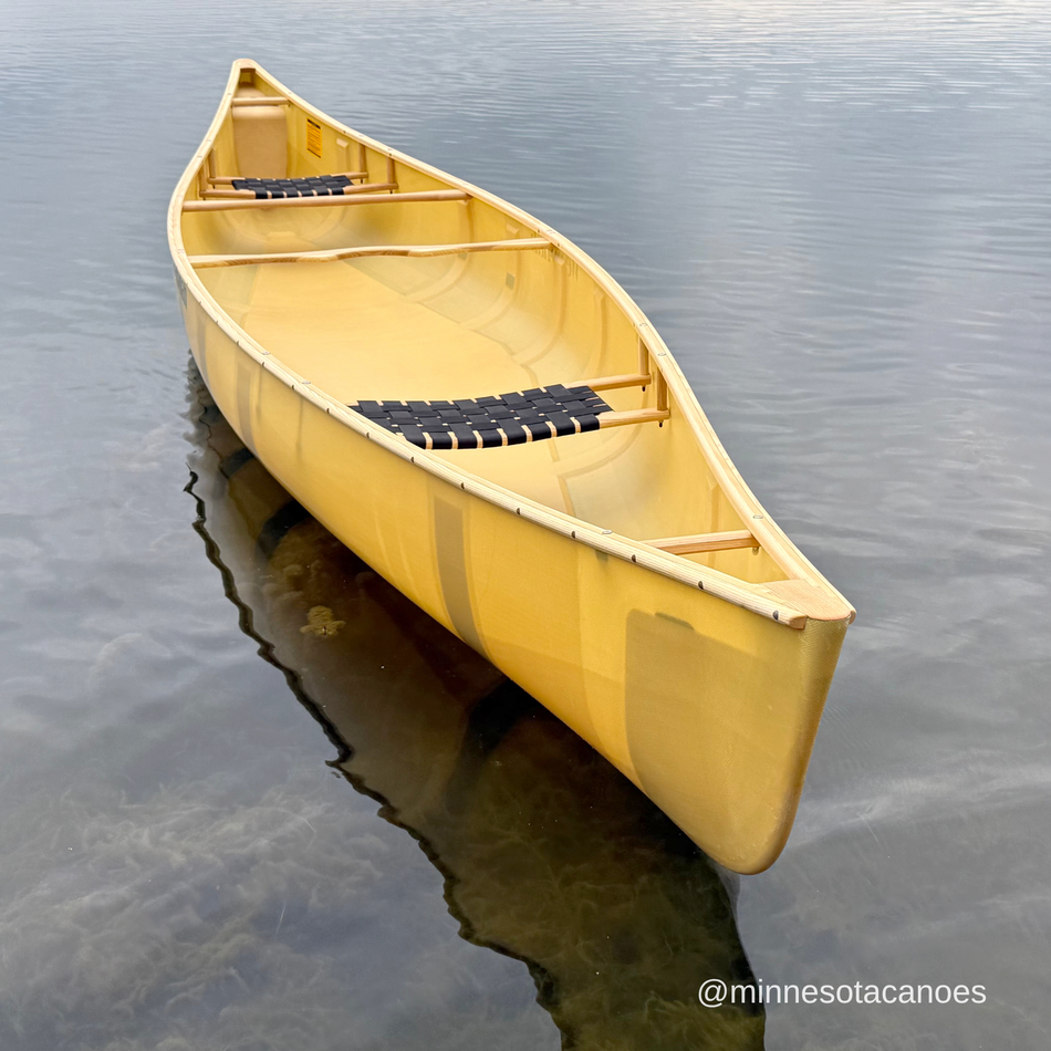 BOUNDARY WATERS (17' 0") Aramid Ultra-light w/All Wood Trim Tandem Wenonah Canoe with Internal Skid Plates