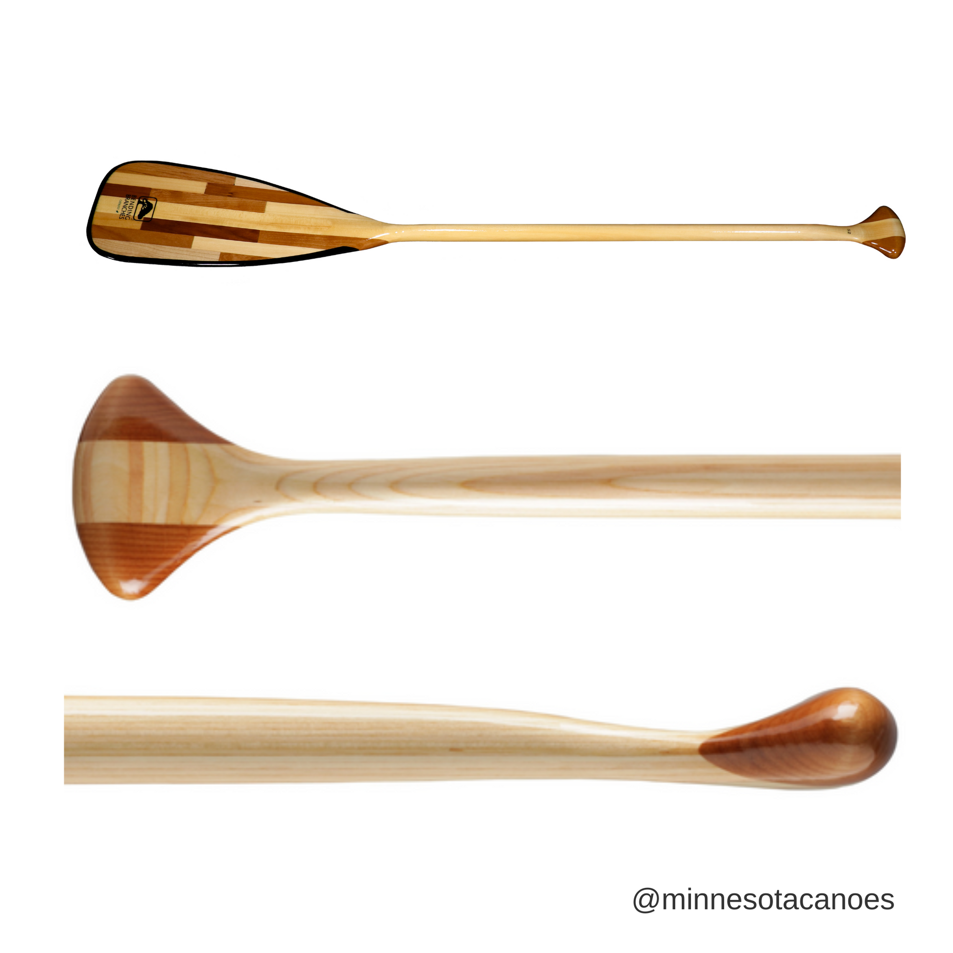CATALYST 11 Wooden Bent Shaft Bending Branches Canoe Paddle CATALYST 11 Wooden Bent Shaft Bending Branches Canoe Paddle