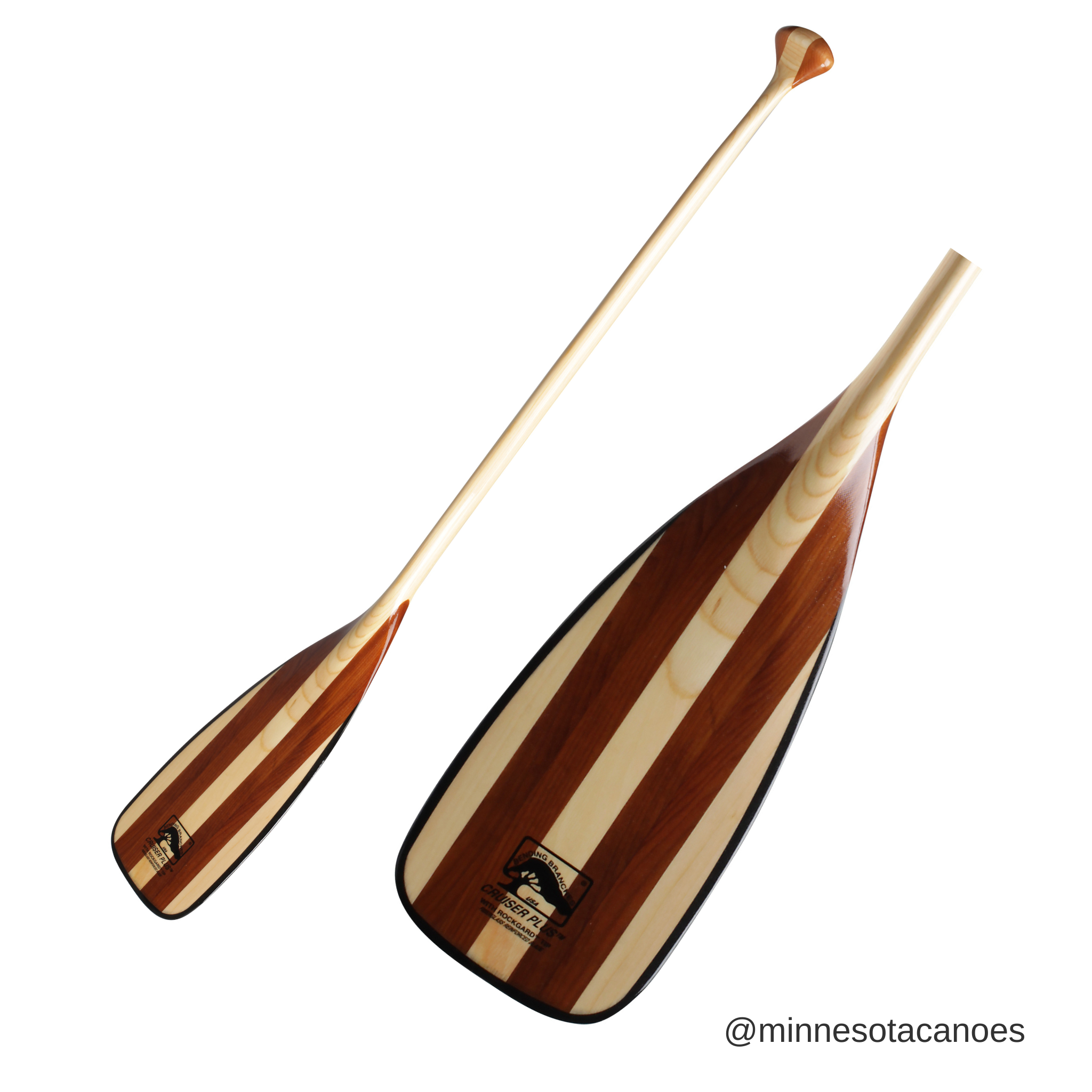 Wooden Bent Shaft Canoe Paddle (Bending Branches Cruiser Plus)