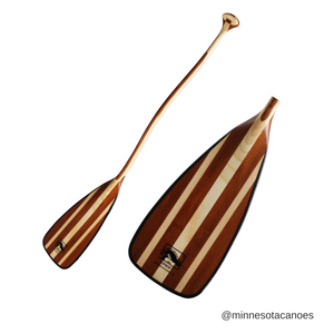 Wooden Double Bend Bent Shaft Canoe Paddle (Bending Branches Viper)