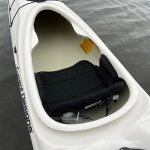 PRANA (17' 0") White and Black Color Danish Style Current Designs Kayak