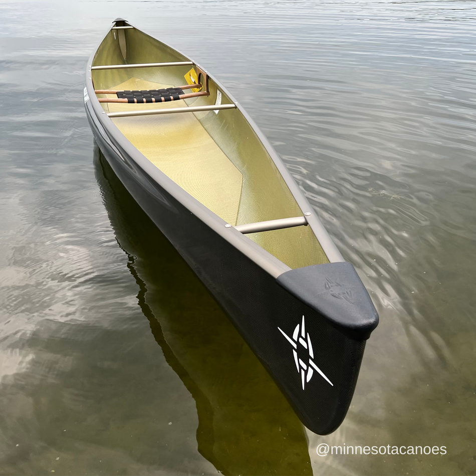 NORTHWIND SOLO (15' 6") BlackLite w/Aluminum Trim Solo Northstar Canoe