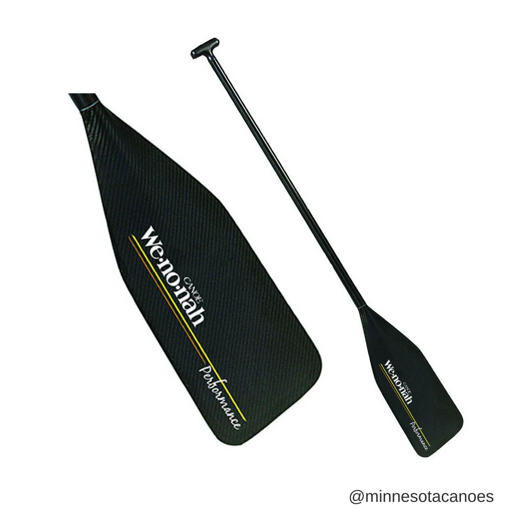 Graphite Straight Shaft Canoe Paddle (Wenonah Black Lite Straight Carbon)