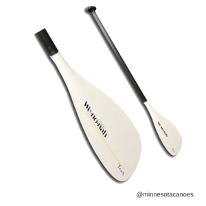 Carbon and Fiberglass Bent Shaft Canoe Paddle (Wenonah Tour Lite Elbow)