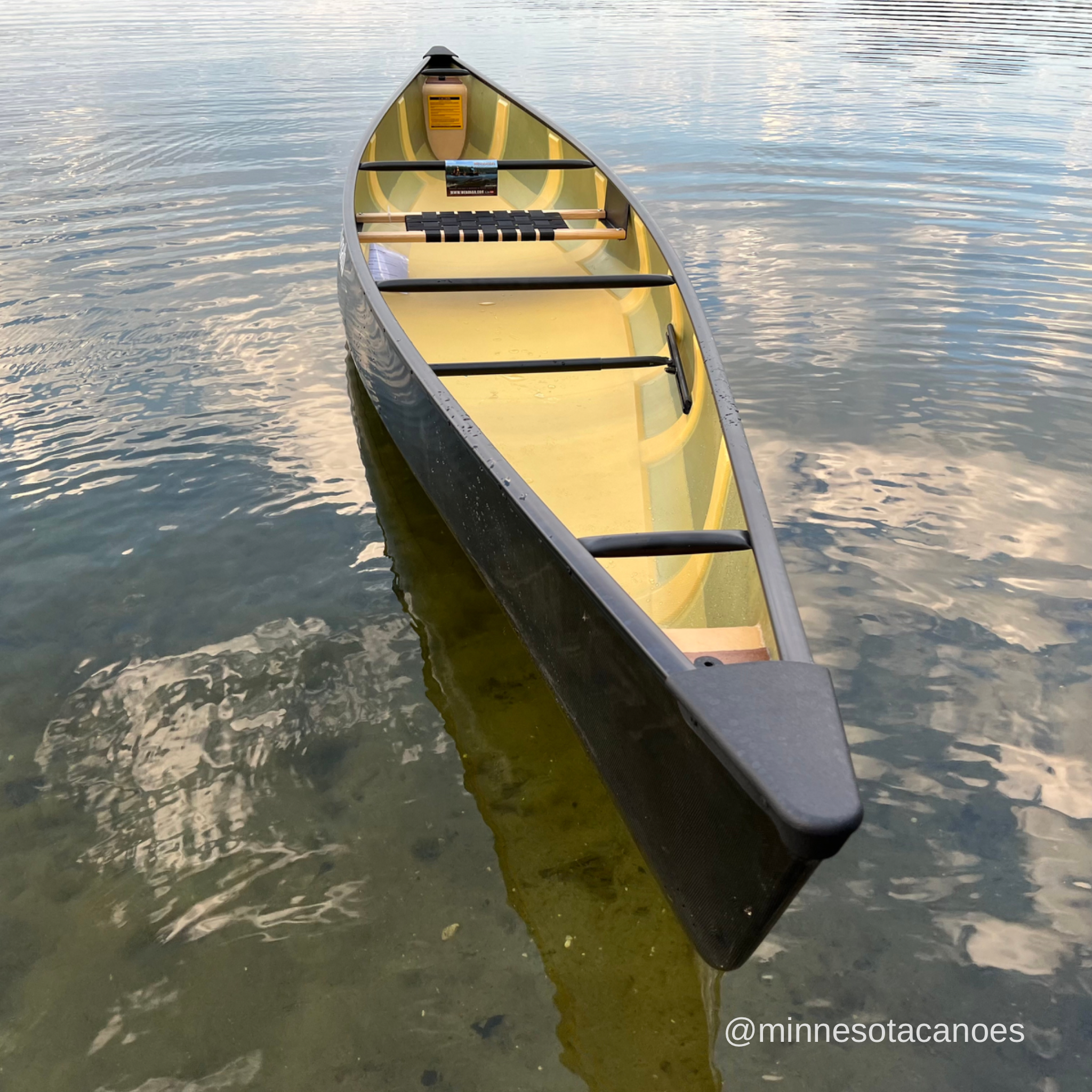VAGABOND (14' 6") Graphite Ultra-light w/Black Trim Solo Wenonah Canoe