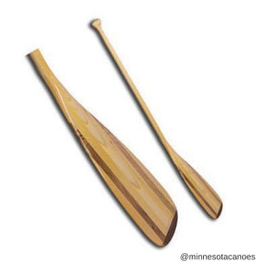 Wooden Bent Shaft Canoe Paddle (Wenonah Quetico)